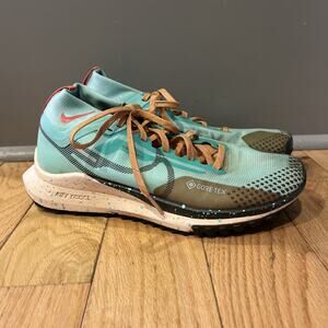 Nike React Pegasus Trail 4 Running Shoe Womens 8 Gore-Tex Green DJ7929-301